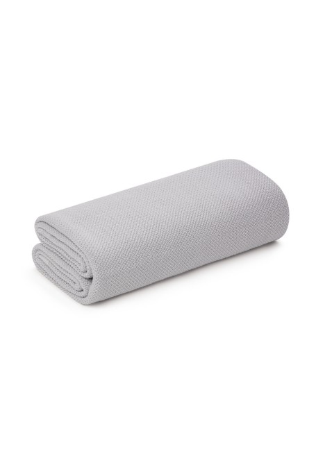 Bambusowy otulacz / lekki kocyk z jonami srebra 100x100 light grey