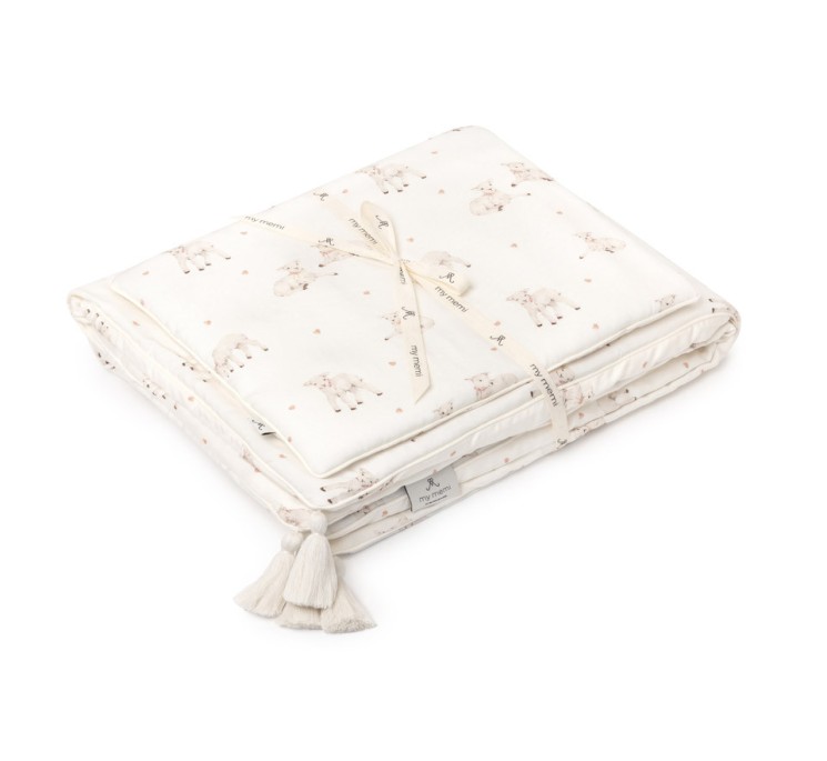 Bambusowa pościel z wypełnieniem 75x95 - little sheeps