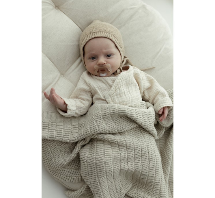 Bamboo Blanket 80x100 Light Beige - Vini - MY MEMI