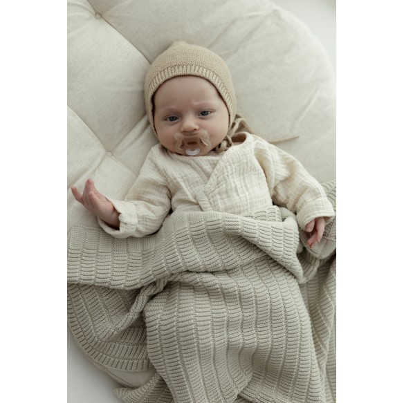 Bambus Babydecke Light Beige 80x100 - Vini - MY MEMI