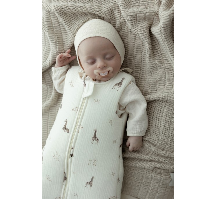 Bambusowy kocyk light beige 80x100 - Vini - MY MEMI