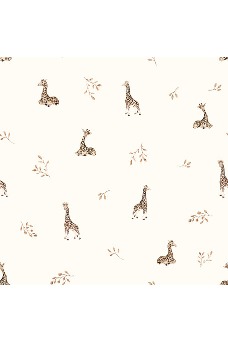 Śpiworek z organicznego muślinu 0 - 5 mies. 1.0 TOG - giraffes - MY MEMI 2