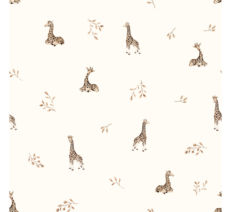 Organic cotton muslin baby sleeping bag 0 - 5 months 1.0 TOG - giraffes - MY MEMI