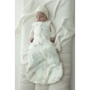 Organic cotton muslin baby sleeping bag 0 - 5 months 1.0 TOG - little sheeps - MY MEMI