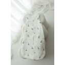 Organic cotton muslin baby sleeping bag 5 - 18 months 1.0 TOG - giraffes - MY MEMI