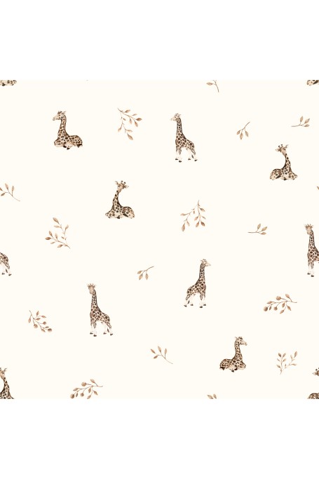 Śpiworek z organicznego muślinu 5 - 18 mies. 1.0 TOG - giraffes - MY MEMI 2