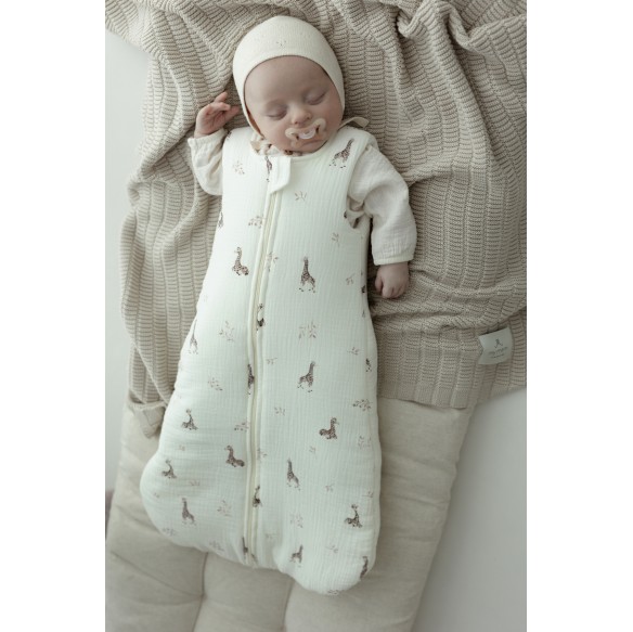 Bio Baumwolle Musselin Babyschlafsack 5 - 18 Monate 2.5 TOG - giraffes - MY MEMI