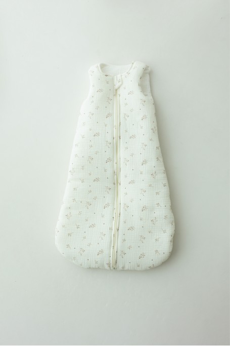Bio Baumwolle Musselin Babyschlafsack 5 - 18 Monate 2.5 TOG - twigs - MY MEMI