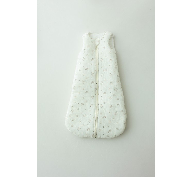 Bio Baumwolle Musselin Babyschlafsack 5 - 18 Monate 2.5 TOG - twigs - MY MEMI