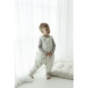 Śpiworek z organicznego muślinu z nogawkami 1 - 3 lata 2.5 TOG - giraffes - MY MEMI