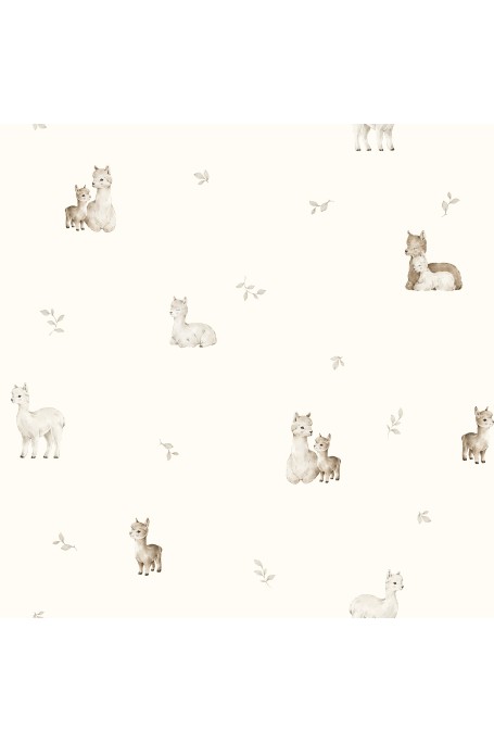 Bamboo sheet for the carrycot - alpacas - MY MEMI 2
