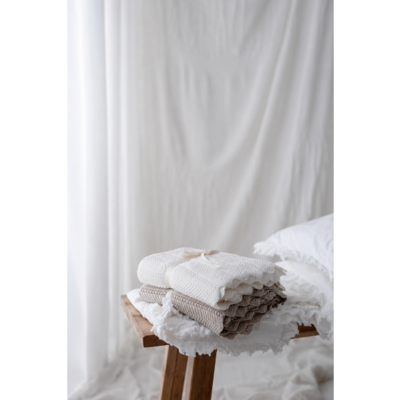 Bambus Babydecke Cream (Creme) 80x100 - Feather MY MEMI