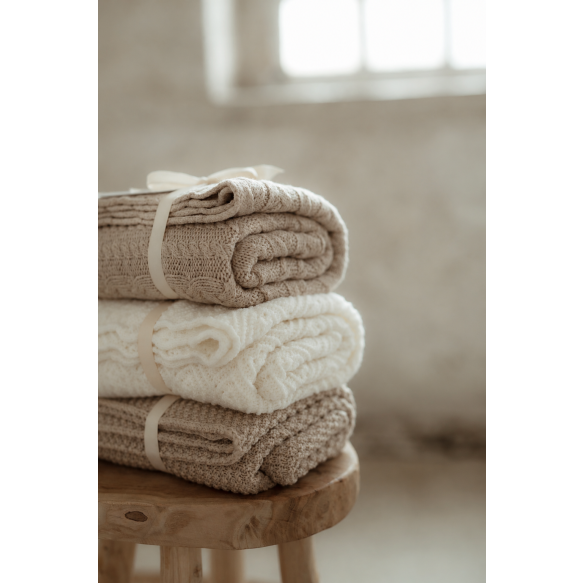 Merino Wool Blanket Baby Blue | Woollen Baby Blankets | Wollen Accessories