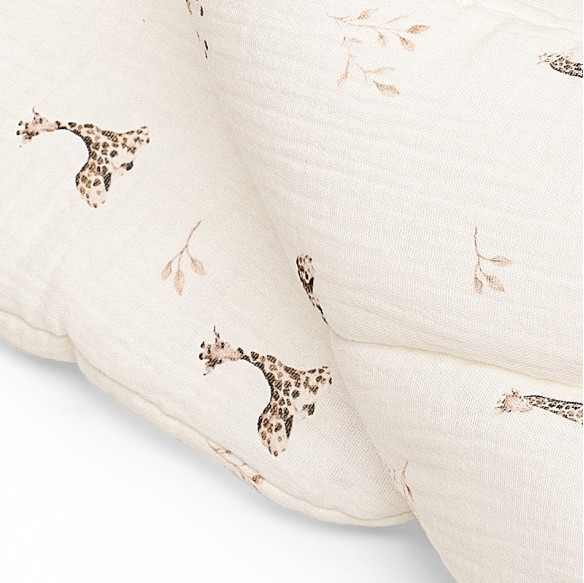 2w1 rożek/pościel z organicznego muślinu - giraffes - MY MEMI