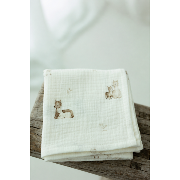Bio Baumwolle Musselin Windel 60x65 - alpacas - MY MEMI