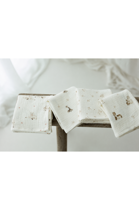 Bio Baumwolle Musselin Windel 60x65 - twigs - MY MEMI 2