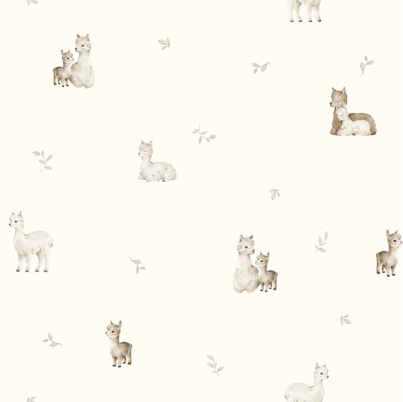 Prześcieradło z bawełny organicznej do dostawki 60x90 - alpacas - MY MEMI