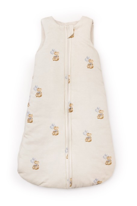 Śpiworek z bawełny organicznej 0 - 5 mies. 2.5 TOG - teddy - MY MEMI 2