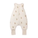 Śpiworek z bawełny organicznej z nogawkami 1 - 3 lata 2.5 TOG - teddy