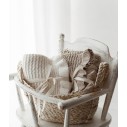 Bambus Babydecke mit Rüsche 85x105 Cream (Creme) MY MEMI