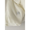 Koc ze 100% wełny merino cream Classic - premium collection - MY MEMI