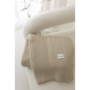 Koc ze 100% wełny merino warm beige Vero - premium collection - MY MEMI