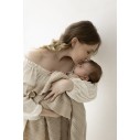 Koc ze 100% wełny merino warm beige Fjord - premium collection - MY MEMI