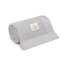 Bambusowy kocyk light grey 80x100 - classic