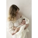 Babydecke aus 100% Merinowolle Cream (Creme) Pearl – Premium Collection MY MEMI