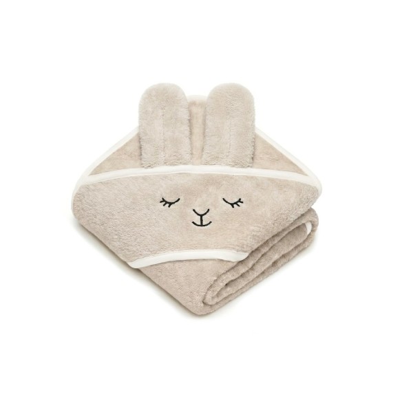 Bambusowy ręcznik light beige - sleeping alpaca - MY MEMI