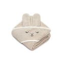 Bambusowy ręcznik light beige - sleeping alpaca - MY MEMI