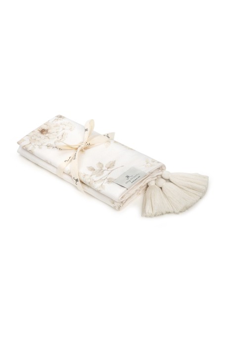 Bambusowy otulacz 100x120 - boho flowers