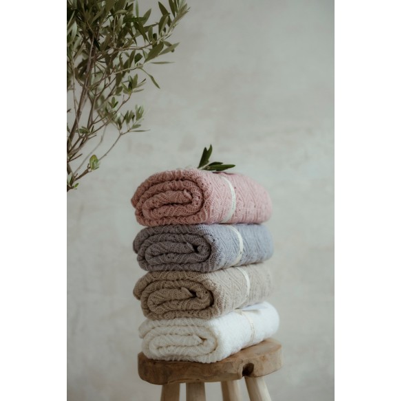 Kocyk ze 100% wełny merino cream Pearl - premium collection