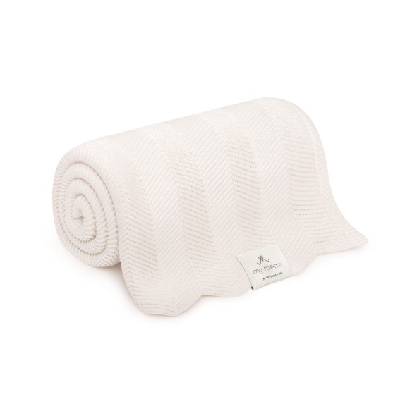 Bambusowy kocyk cream 80x100 – fir