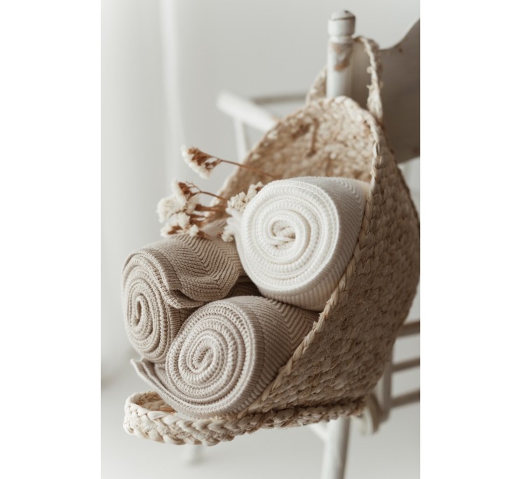 Bambusowy kocyk cream 80x100 – fir