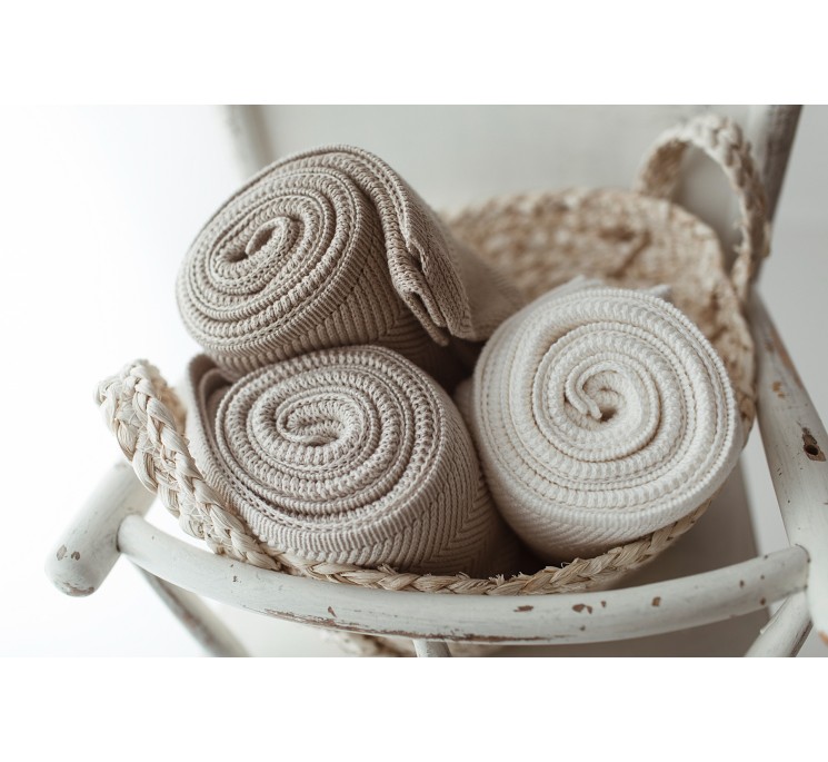 Bambusowy kocyk beige 80x100 – fir