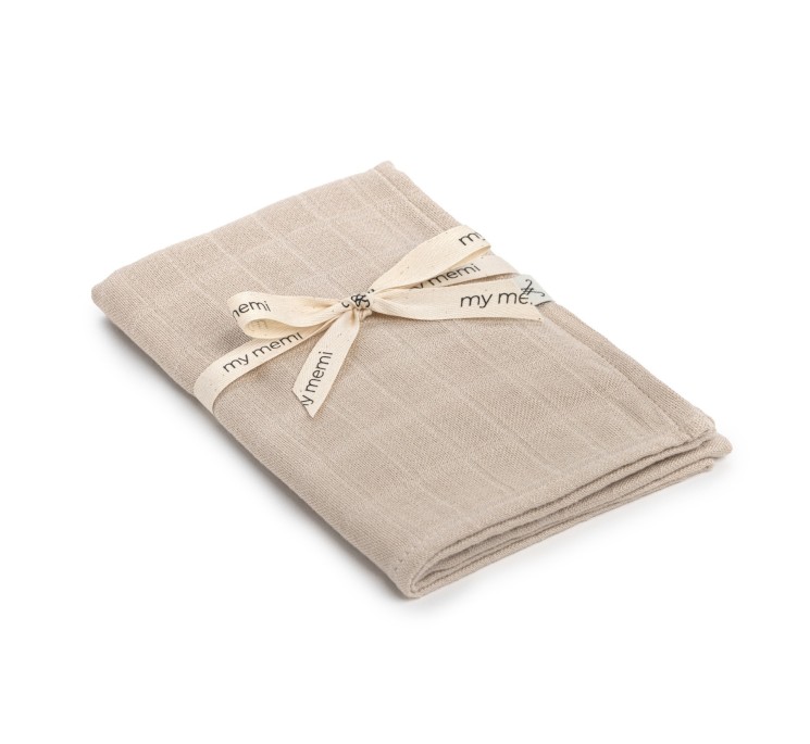 Bambusowa pieluszka muślinowa 65x65 beige