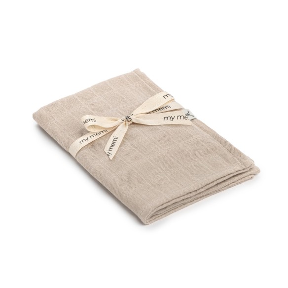 Bambusowa pieluszka muślinowa 65x65 beige