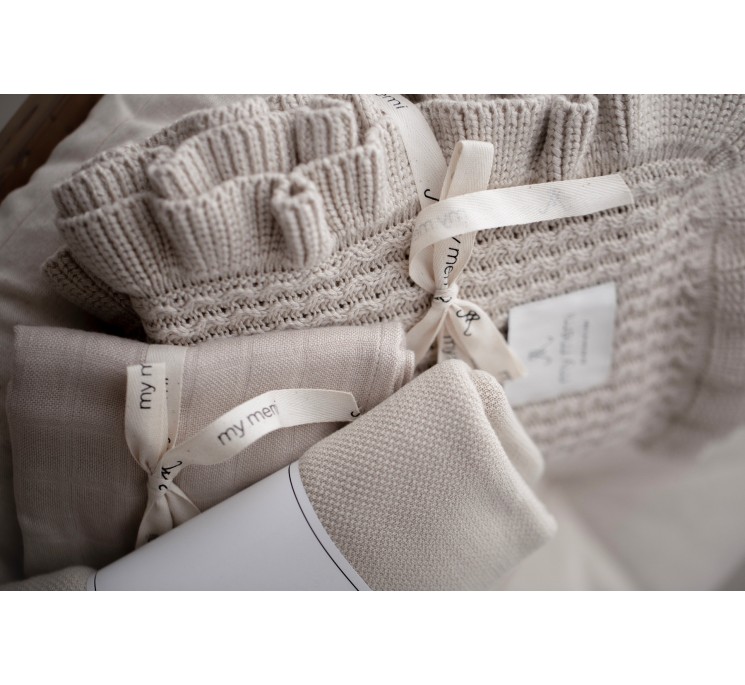 Bambusowa pieluszka muślinowa 65x65 beige