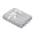 Bambusowy kocyk light grey 80x100 - feather