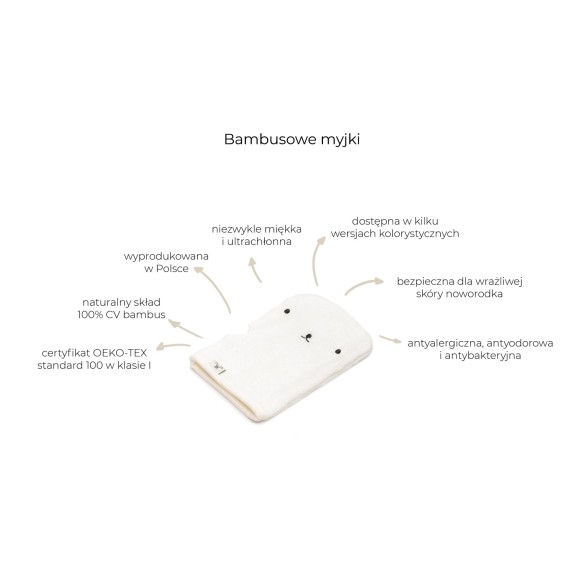 Bambusowa myjka light grey