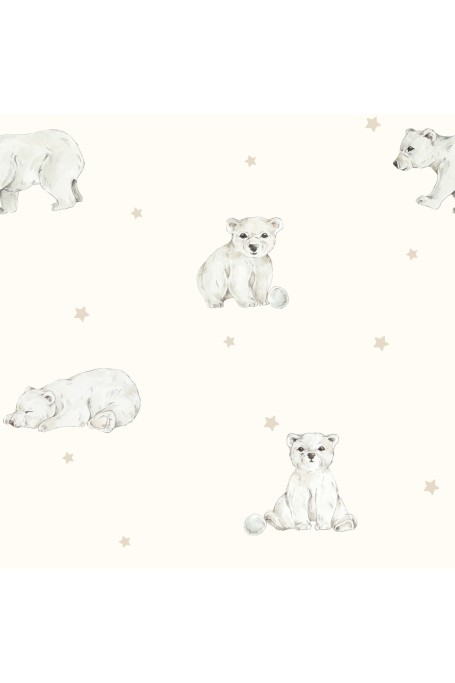 Bambusowe prześcieradło do gondoli - little bears 2