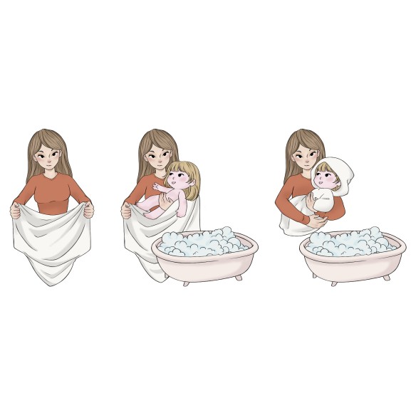 Bambusowy duży ręcznik- kittens