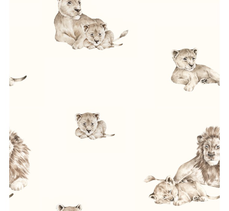 Bambusowy otulacz muślinowy 120x120 - lions