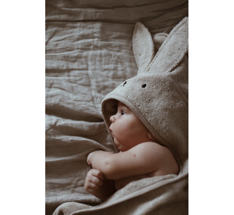 Bambusowy ręcznik beige - rabbit