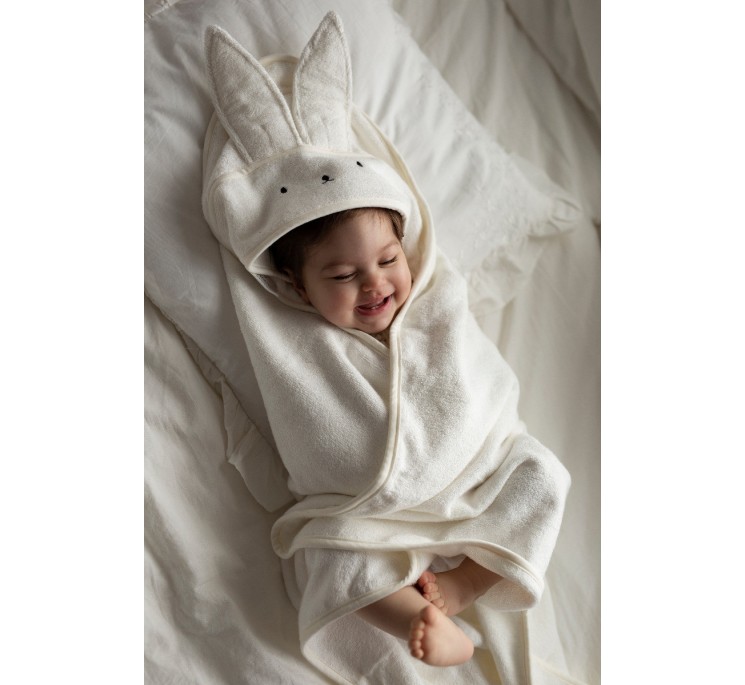 Bambusowy ręcznik beige - rabbit