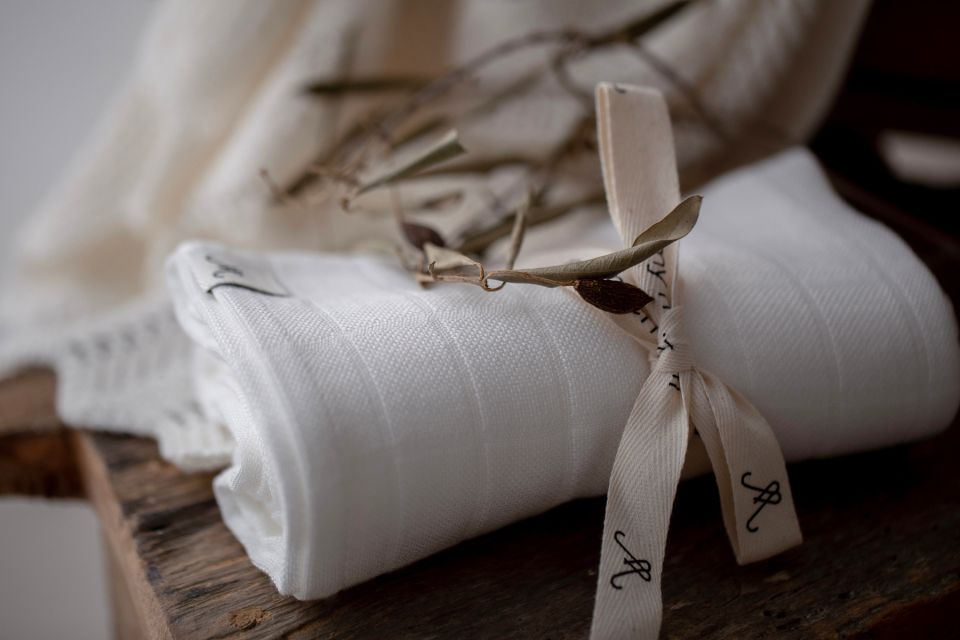 Bambusowa pieluszka muślinowa 65x65 cream OUTLET - MY MEMI
