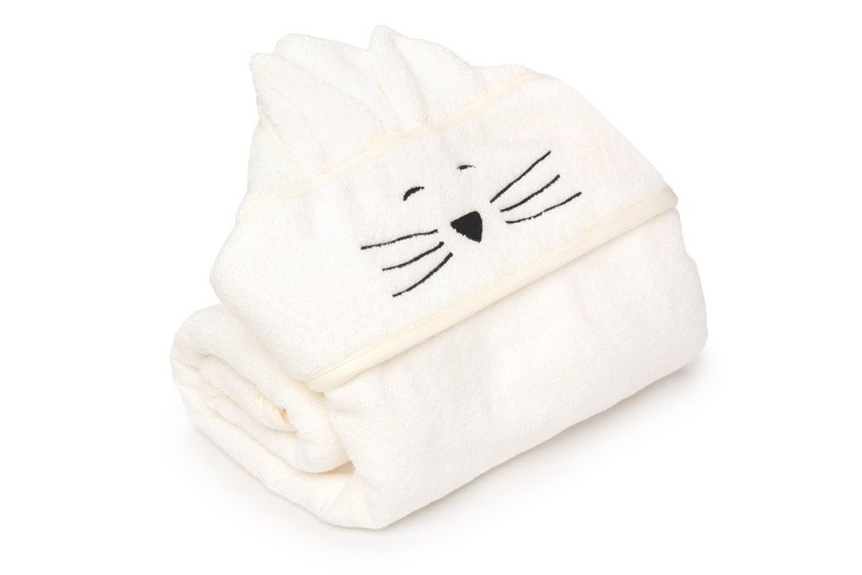 Bambusowy duży ręcznik cream (śmietankowy) - cat MY MEMI OUTLET