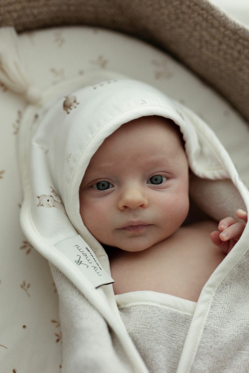 Bambusowy duży ręcznik - alpacas