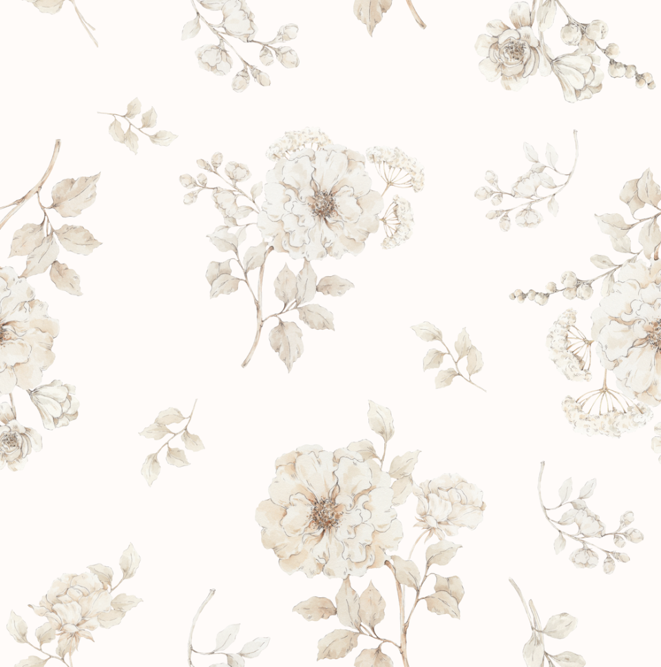 Bambusowa pieluszka muślinowa 65x65 Boho Flowers - MY MEMI